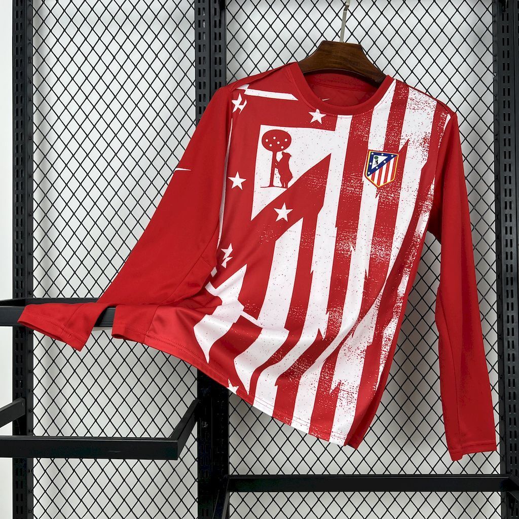 MAILLOT MANCHE LONGUE ATLETICO MADRID 2025/2026